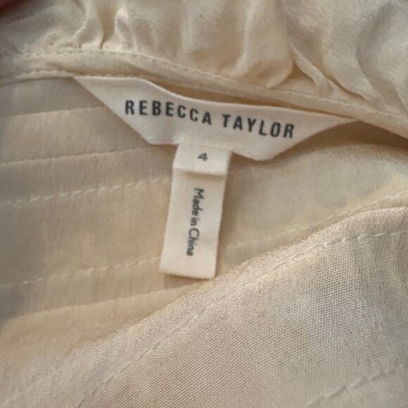 Rebecca Taylor Silk Peasant Blouse Top Long Sleeve Flowy Boho Chic Old Money - 4 - Picture 6 of 9